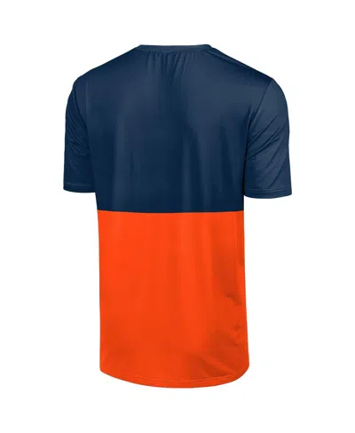Foco Men's Navy/orange Detroit Tigers Big Logo Mascot T-shirt In Blue