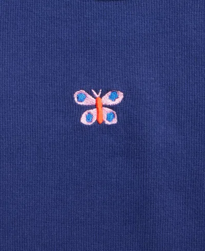 Epic Threads Little & Big Girls Butterfly Embroidered Ribbed T-shirt, Exclusively At Macy's