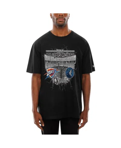 New Era Men's Black Oklahoma City Thunder Vs. Minnesota Timberwolves 2025 Western Conference Finals Matchup  In Black