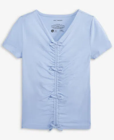 Epic Threads Little & Big Girls Solid Bow Top, Exclusively At Macy's