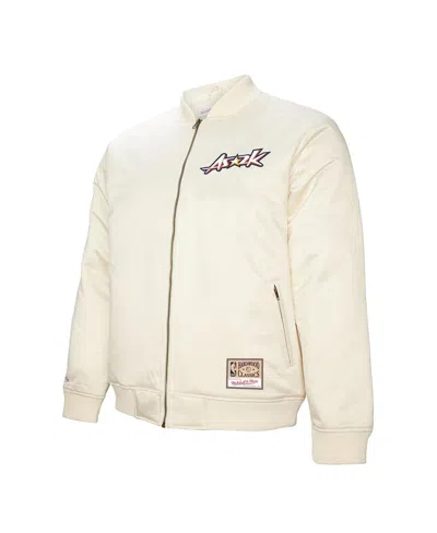 Mitchell & Ness Men's Cream 2000 Nba All-star Game Full-zip Satin Jacket In White