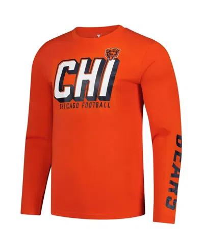 Fanatics Men's Orange Chicago Bears Long Sleeve T-shirt In Red