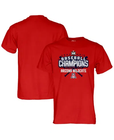 Blue 84 Men's And Women's Red Arizona Wildcats 2025 Big 12 Baseball Conference Tournament Champions T-shirt