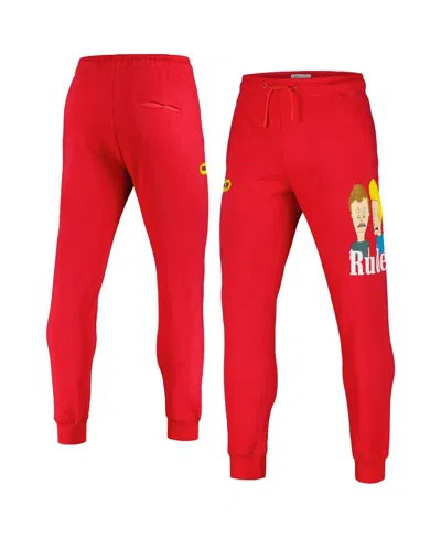 Freeze Max Men's Red Beavis And Head Rude Jogger Pants