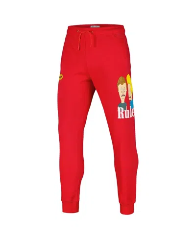 Freeze Max Men's Red Beavis And Head Rude Jogger Pants
