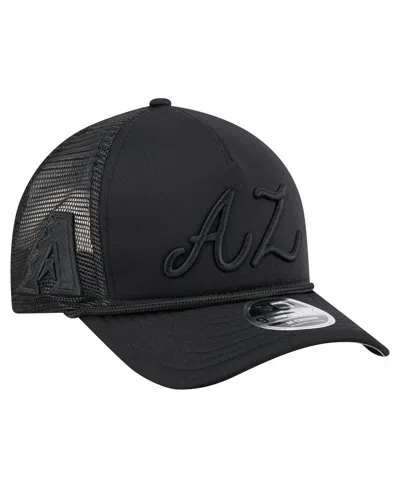 New Era Men's Black Arizona Diamondbacks City Initial 9forty A-frame M-crown Adjustable Trucker Hat