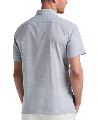 Perry Ellis Men's Cotton Dobby Shirt In Blue