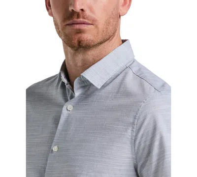 Perry Ellis Men's Cotton Dobby Shirt In Blue