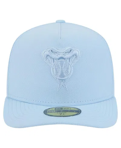New Era Men's Light Blue Arizona Diamondbacks Color Pack A-frame 59fifty Fitted Hat