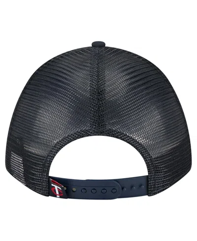 New Era Men's Navy Minnesota Twins Minimalist 9forty A-frame Adjustable Hat
