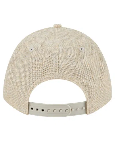 New Era Men's Beige Athletics Cotton Weave M-crown A-frame 9forty Adjustable Hat