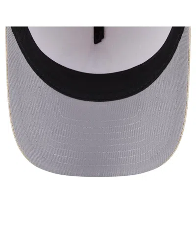 New Era Men's Beige Athletics Cotton Weave M-crown A-frame 9forty Adjustable Hat