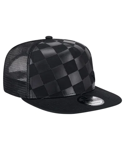 New Era Men's Black Toronto Blue Jays Score Check 9fifty A-frame Trucker Snapback Hat