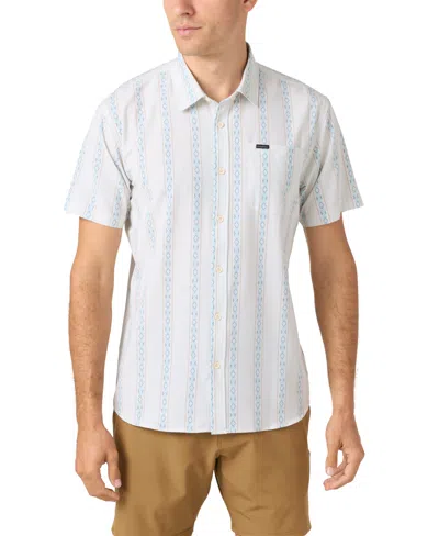 O'neill Men's Traveler Upf Traverse Short Sleeve Standard Shirt In White