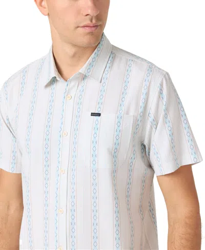 O'neill Men's Traveler Upf Traverse Short Sleeve Standard Shirt In White