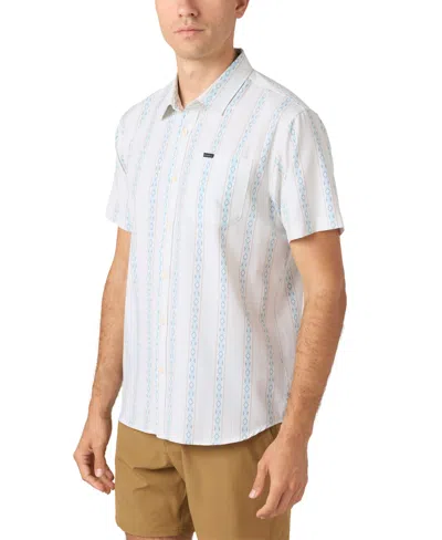 O'neill Men's Traveler Upf Traverse Short Sleeve Standard Shirt In White