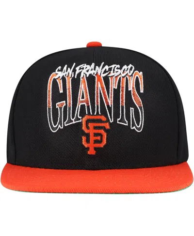 Mitchell & Ness Men's Black San Francisco Giants Rise Up Snapback Hat