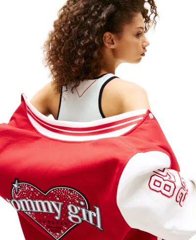 Tommy Jeans Tommy Girl Women's Cropped Knitted Tank Top
