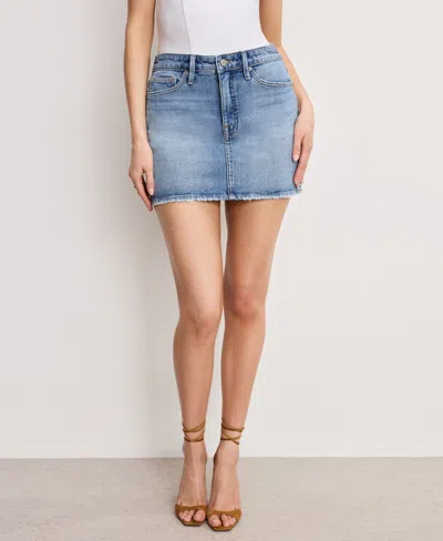 Good American Good 90s Miniskirt Indigo819 In Blue