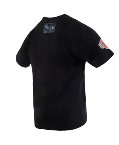 Two Hype X Nba Men's Black New York Knicks Culture Hoops Collection Premium T-shirt