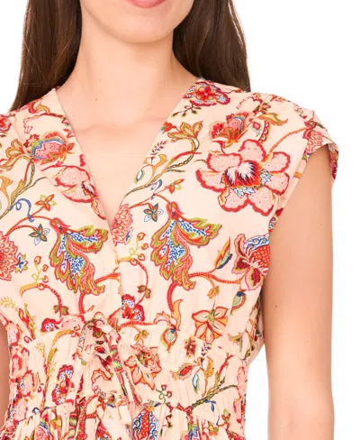 Cece Women's Cotton Short-sleeve V-neck Dress
