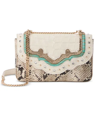 Brahmin Rosa Cloud Dancer Dubois Small Leather Crossbody In Multi