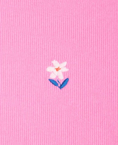 Epic Threads Little & Big Girls Floral Embroidery Rib T-shirt, Exclusively At Macy's