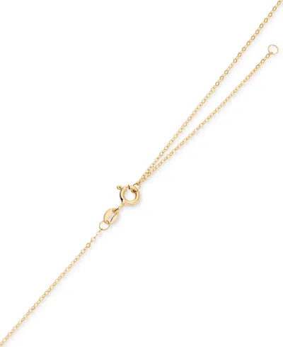 Macy's Interlocking Circle Pendant Necklace In 10k Gold, 16" + 2" Extender