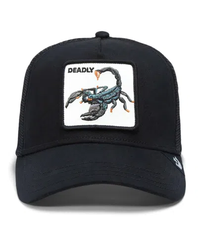 Goorin Bros Men's Black Deadliest Scorpion Adjustable Trucker Hat
