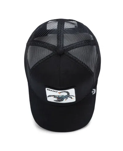 Goorin Bros Men's Black Deadliest Scorpion Adjustable Trucker Hat
