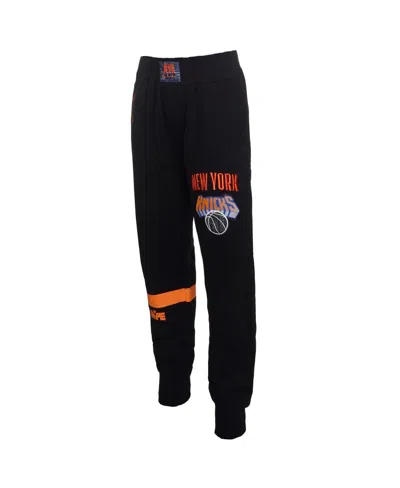 Two Hype X Nba Men's Black New York Knicks Culture Hoops Collection Premium Jogger Pants