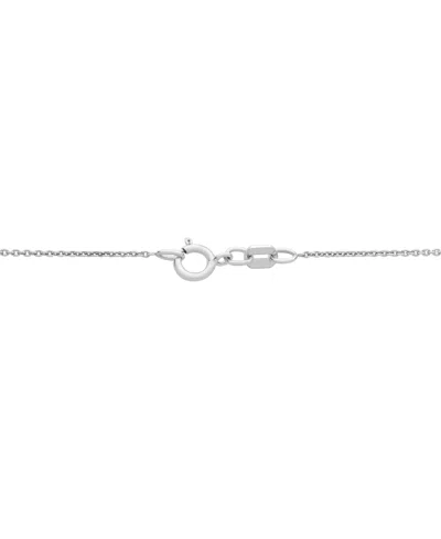 Macy's Cultured Freshwater Pearl (8mm) & Diamond Accent Swirl 18" Pendant Necklace In Sterling Silver