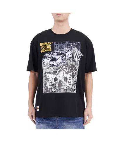 Freeze Max Men's Black Batman Comics I Am The Night T-shirt