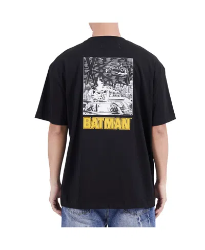 Freeze Max Men's Black Batman Comics I Am The Night T-shirt
