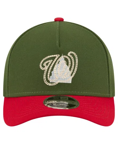 New Era Men's Dark Green Washington Nationals City Feature 9forty A-frame Adjustable Hat