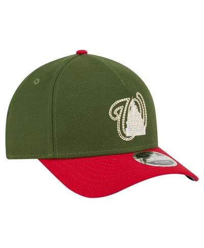 New Era Men's Dark Green Washington Nationals City Feature 9forty A-frame Adjustable Hat