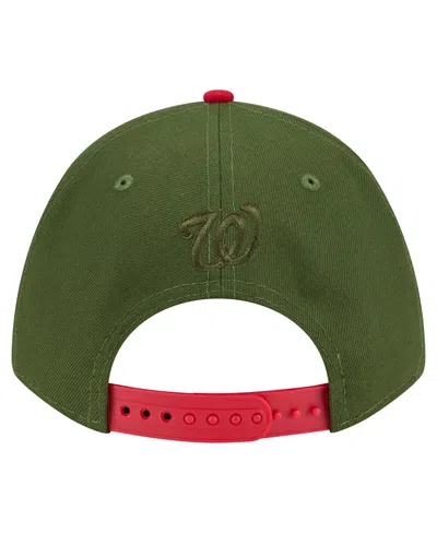 New Era Men's Dark Green Washington Nationals City Feature 9forty A-frame Adjustable Hat