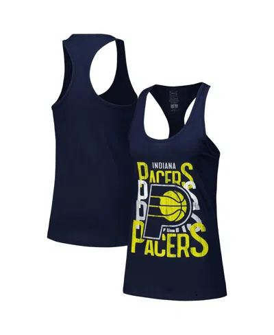 Stadium Essentials Women's Navy Indiana Pacers Dedication Tank Top In Blue