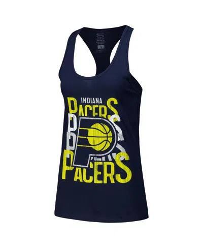 Stadium Essentials Women's Navy Indiana Pacers Dedication Tank Top In Blue