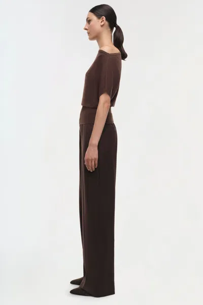 Simkhai Women's Knitted Marie Top In Chocolate