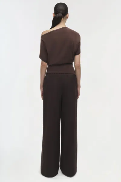 Simkhai Women's Knitted Marie Top In Chocolate