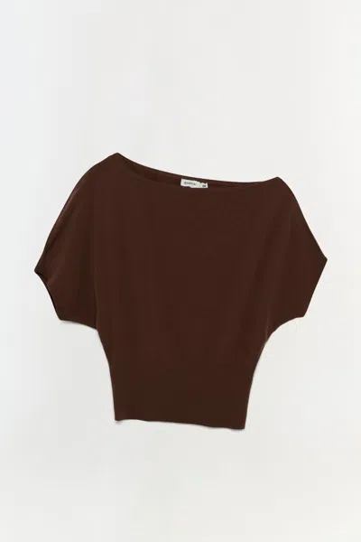 Simkhai Women's Knitted Marie Top In Chocolate