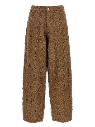 Haikure Becky Fur-effect Cotton Jeans
