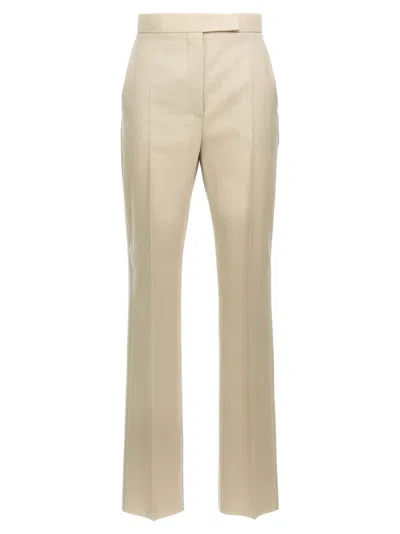 Max Mara Beige Turbigo Pants In Neutral