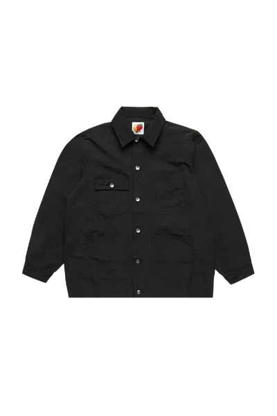 Sky High Farm Nylon Chore Coat In Black
