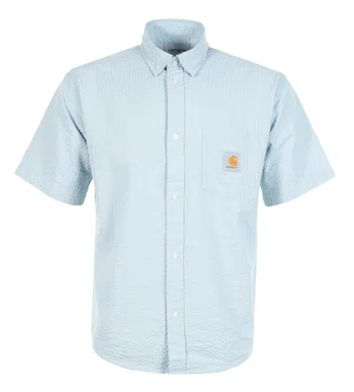 Carhartt Short Sleeves Toland Shirt In Blue