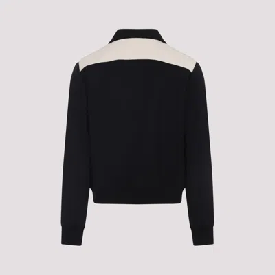 Amiri Tailored Wool And Leather Jacket With Zippered Pockets