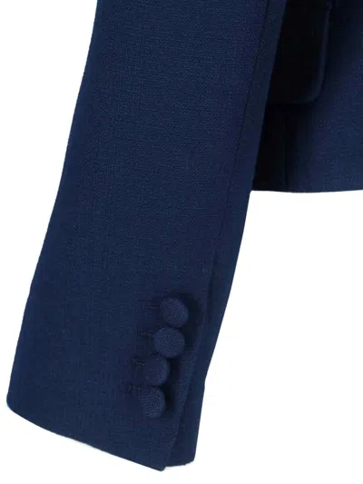 Valentino Tailored Bow-detail Jacket Crafted From Lightweight Viscose