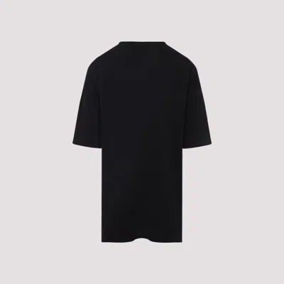 Rick Owens Relaxed Fit Oversized T-shirt With Classic Crew Neckline In Black