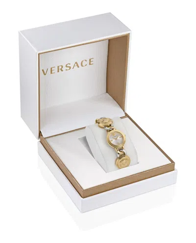 Versace Stud Icon Bracelet Watch In Gold